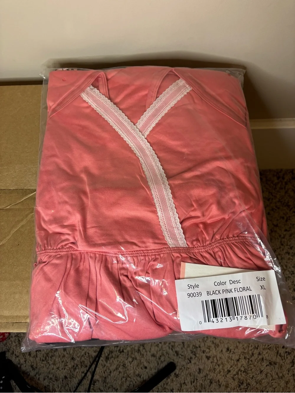 NEW Motherhood Maternity 2-Piece Nursing Nightgown & Robe Set – XL